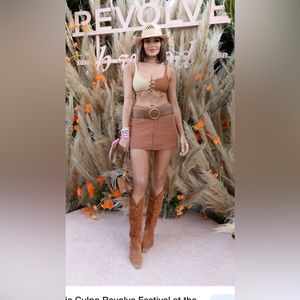 lovewave The Everette Top in Brown & Nude